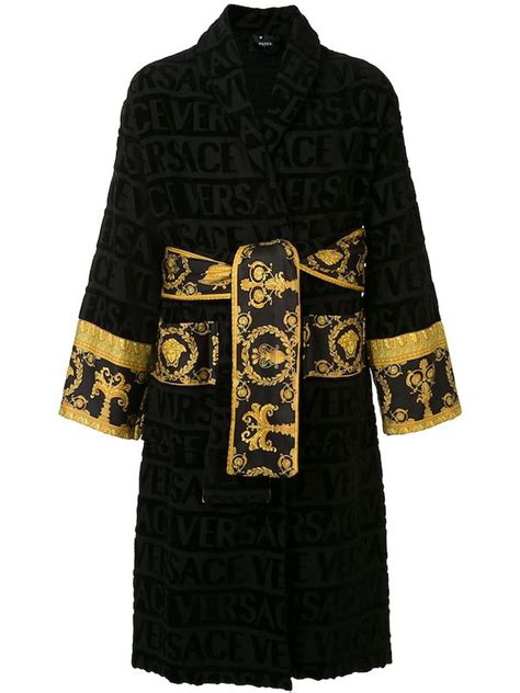 versace accappatoio nero|Versace Accappatoio I Love Baroque .